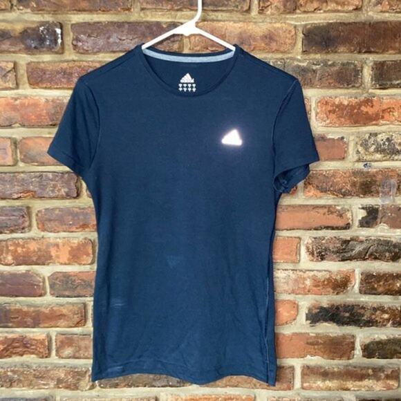 Adidas Black Short Sleeve Crew Neck T-Shirt Women's Size Small - Picture 1 of 9